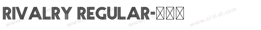 Rivalry Regular字体转换